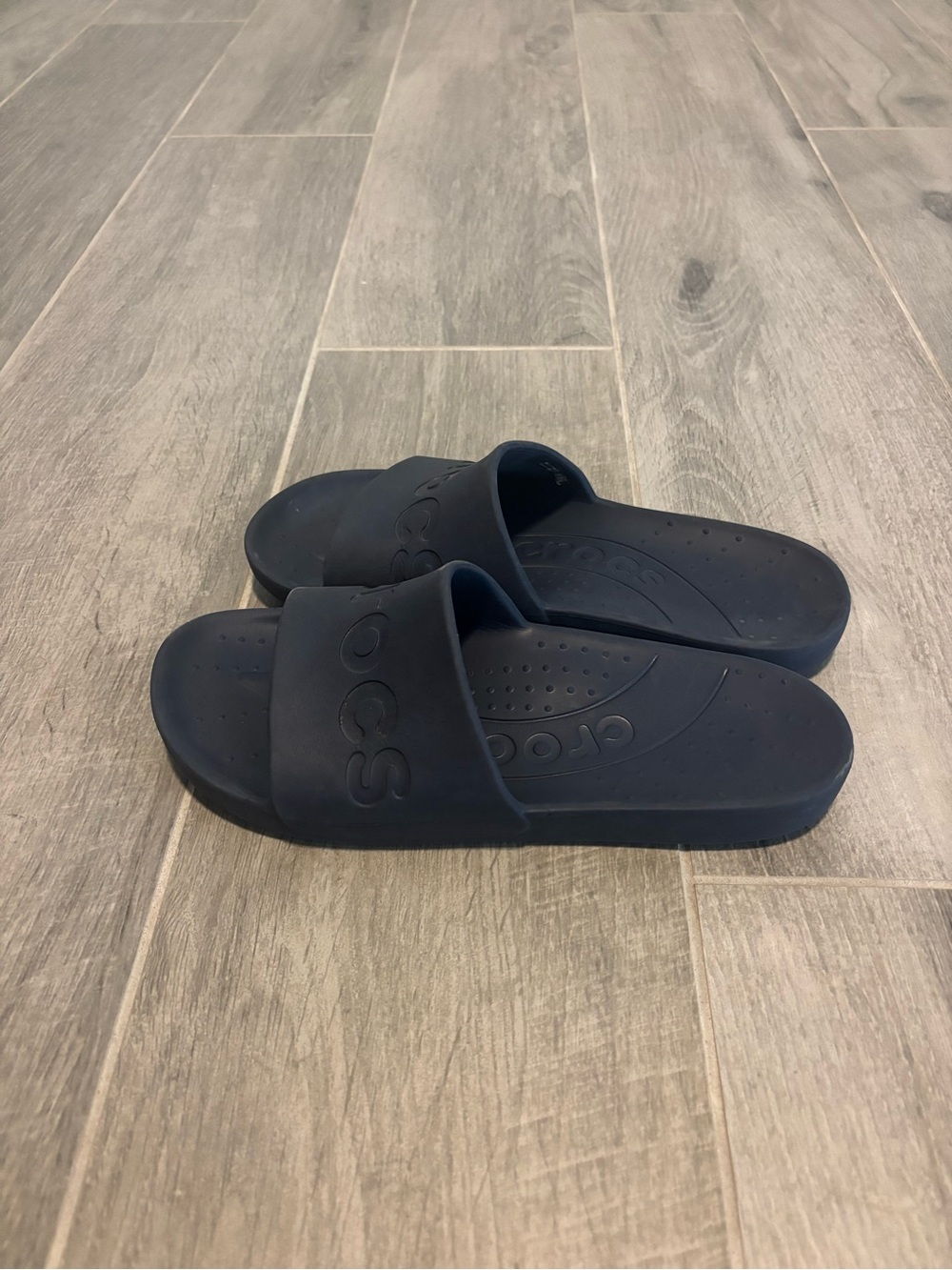 CROCS Men's Navy Slide Sandals